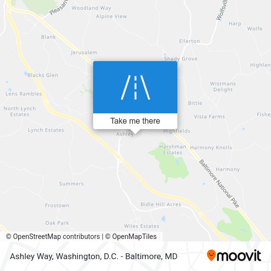 Ashley Way map