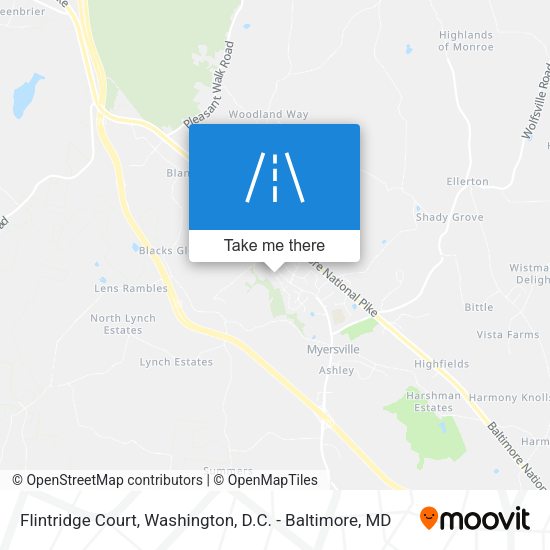 Mapa de Flintridge Court