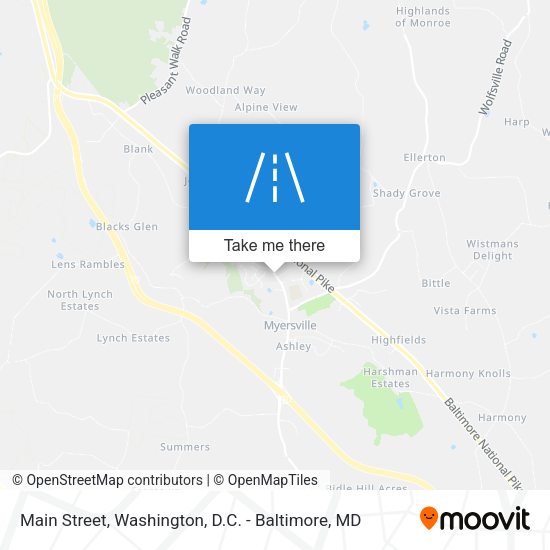 Main Street map