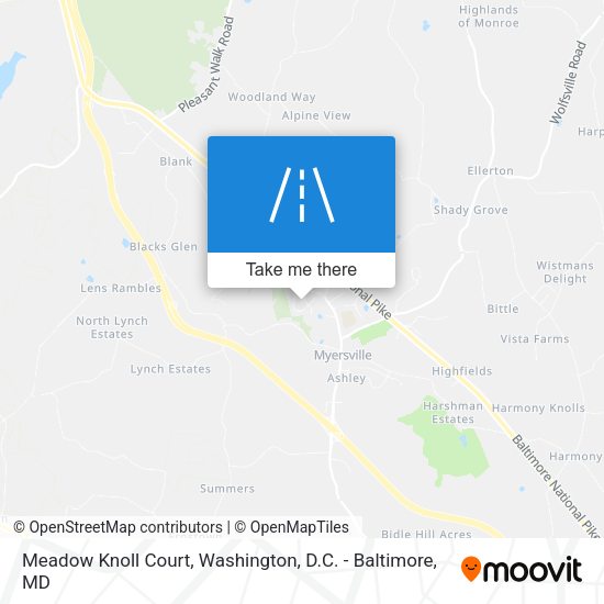 Meadow Knoll Court map