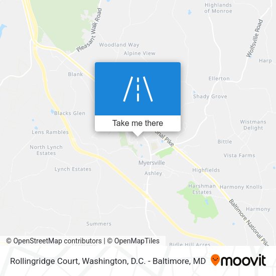 Mapa de Rollingridge Court
