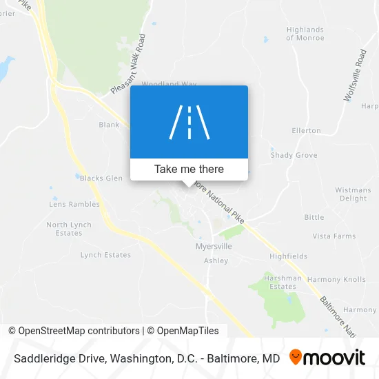 Saddleridge Drive map