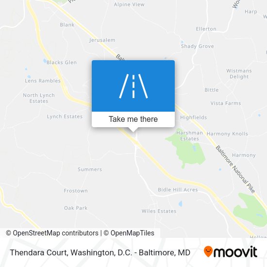 Thendara Court map