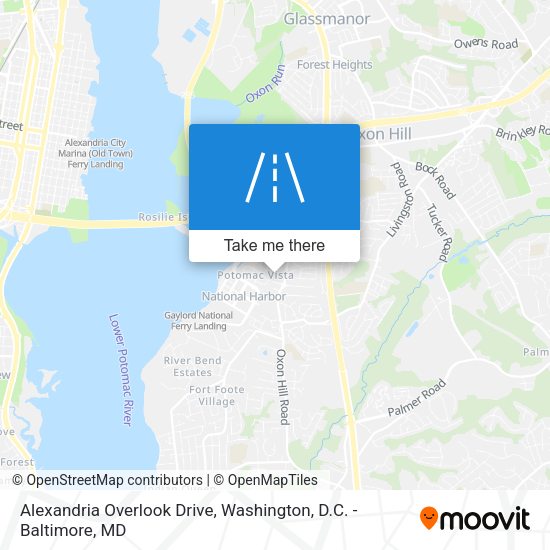 Alexandria Overlook Drive map