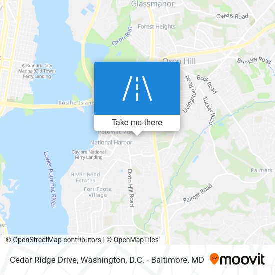 Mapa de Cedar Ridge Drive