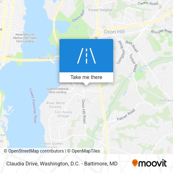 Claudia Drive map