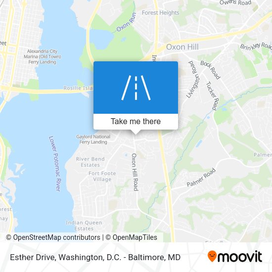 Esther Drive map