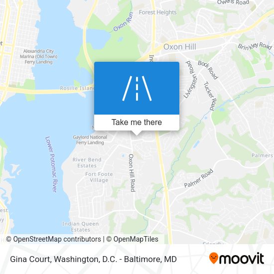Gina Court map
