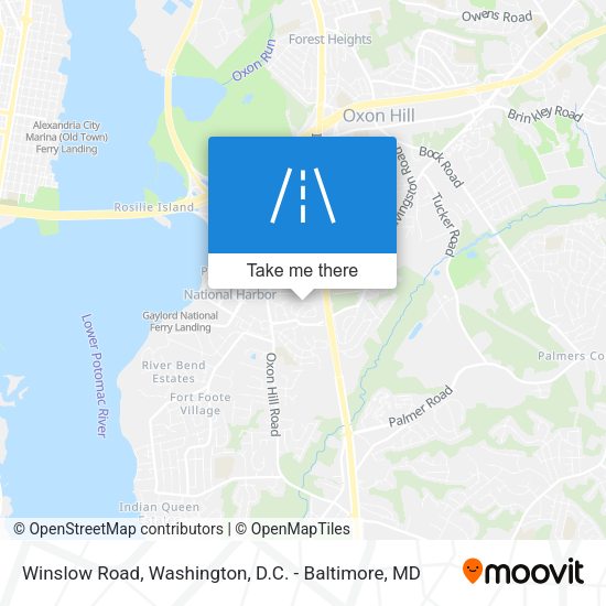 Winslow Road map