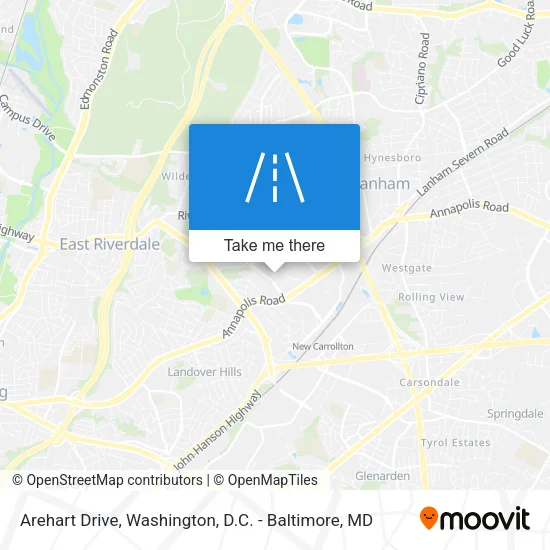 Arehart Drive map