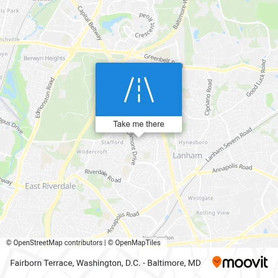 Fairborn Terrace map