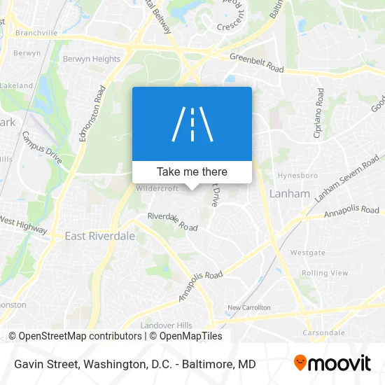 Gavin Street map