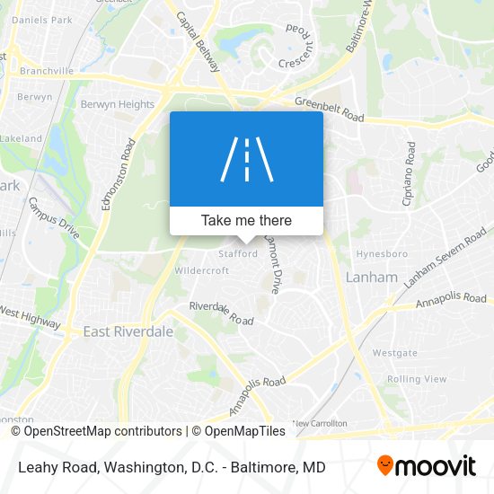Mapa de Leahy Road