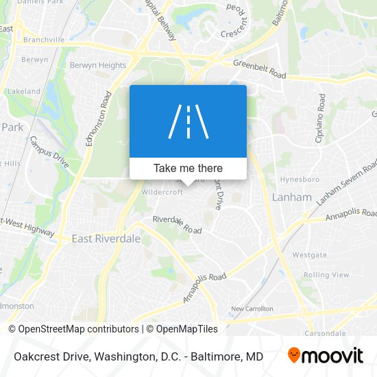 Oakcrest Drive map