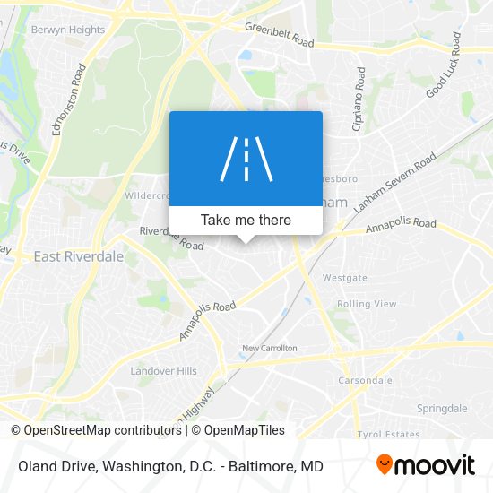Oland Drive map