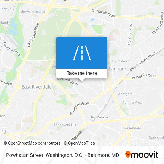 Powhatan Street map