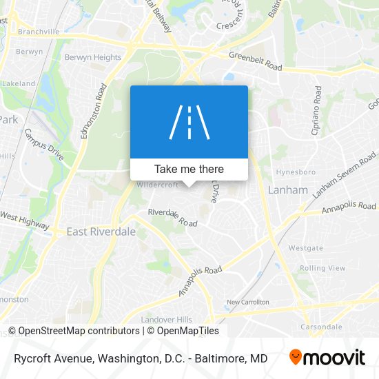 Mapa de Rycroft Avenue
