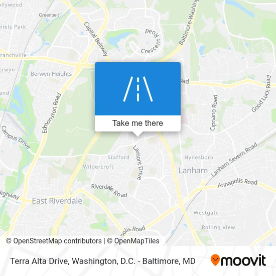 Terra Alta Drive map
