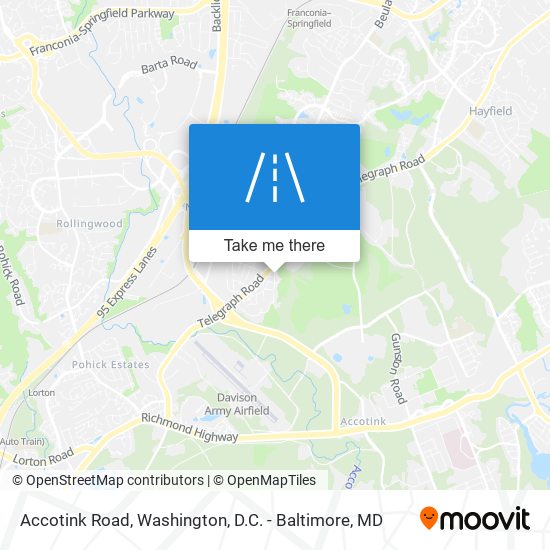 Accotink Road map