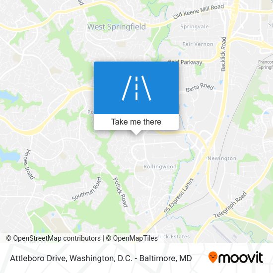 Attleboro Drive map