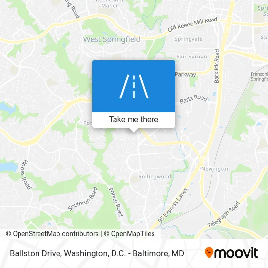 Ballston Drive map