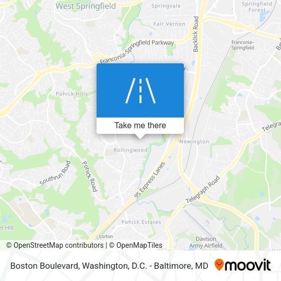 Boston Boulevard map