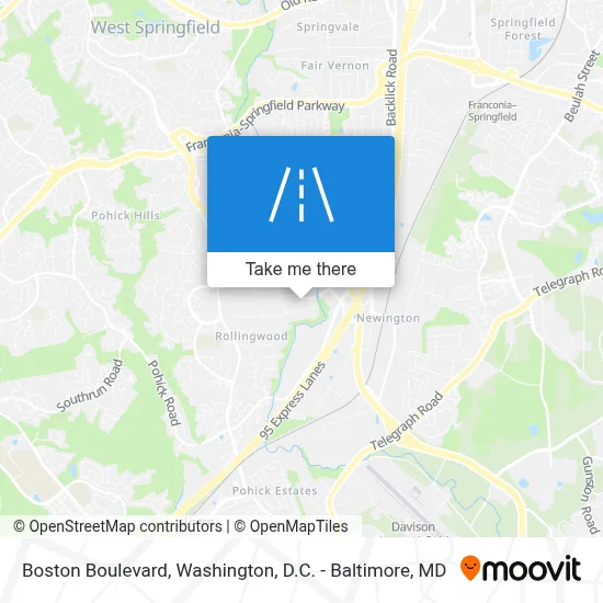 Boston Boulevard map