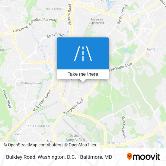Mapa de Bulkley Road