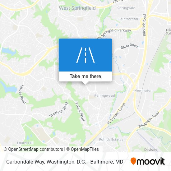 Carbondale Way map