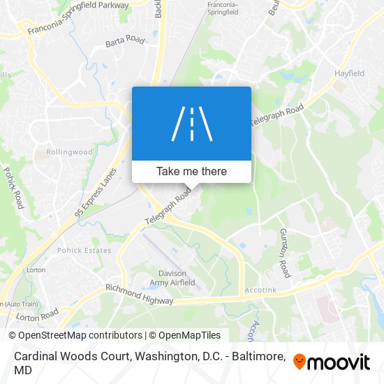 Cardinal Woods Court map