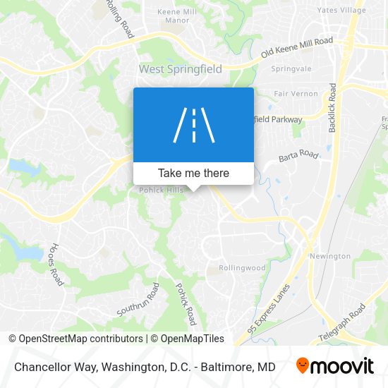 Chancellor Way map