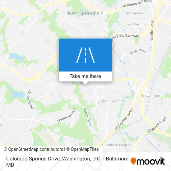 Colorado Springs Drive map