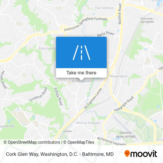 Cork Glen Way map