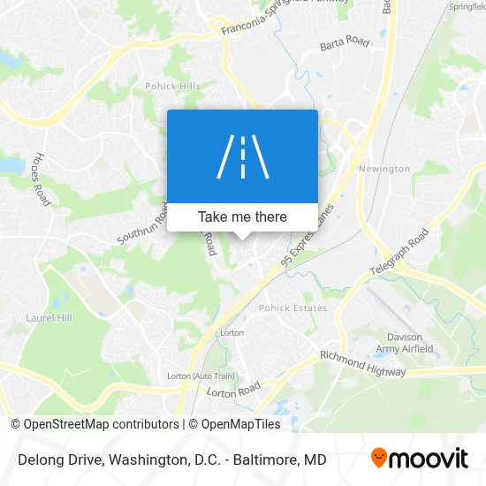 Delong Drive map