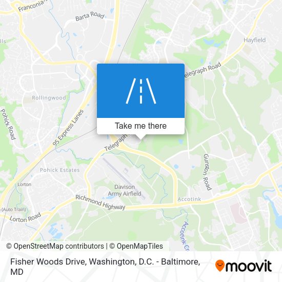 Fisher Woods Drive map