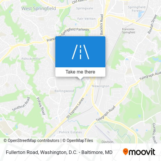 Fullerton Road map