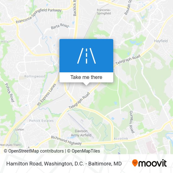 Hamilton Road map