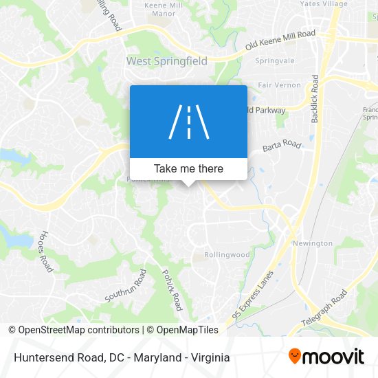 Mapa de Huntersend Road