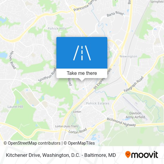 Kitchener Drive map