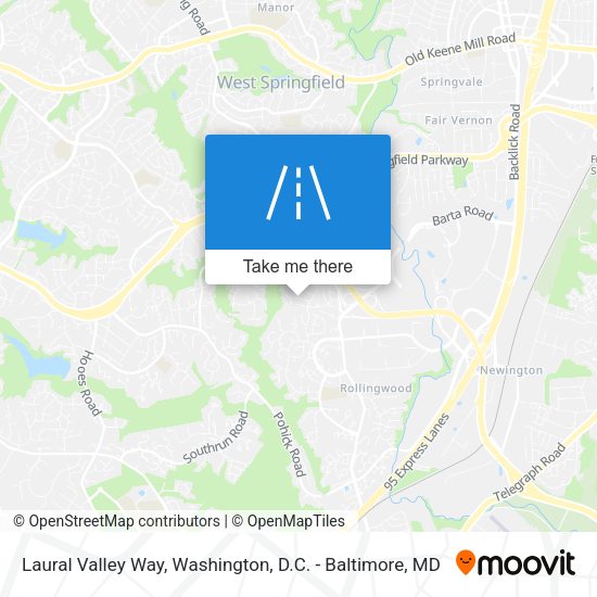 Laural Valley Way map