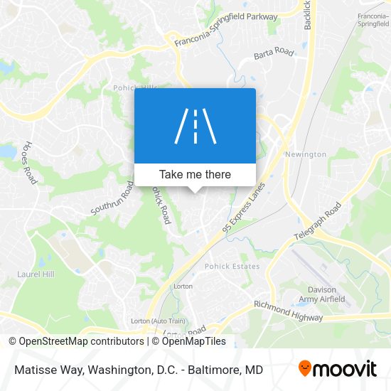 Matisse Way map
