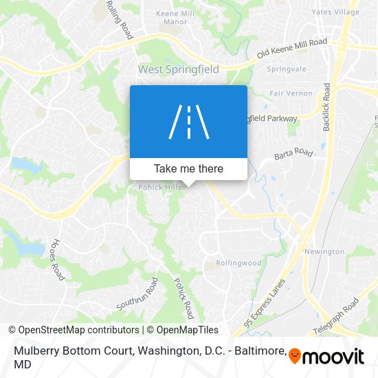 Mulberry Bottom Court map