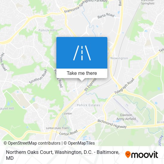 Northern Oaks Court map