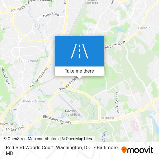 Mapa de Red Bird Woods Court