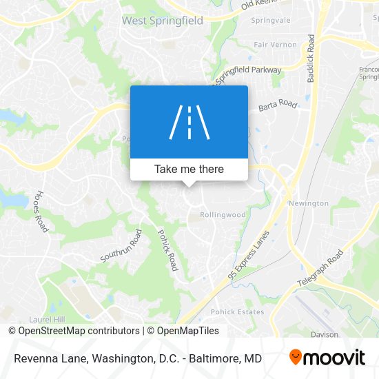 Revenna Lane map