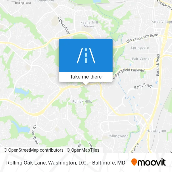 Rolling Oak Lane map