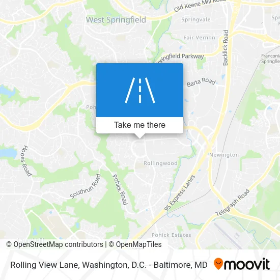 Rolling View Lane map