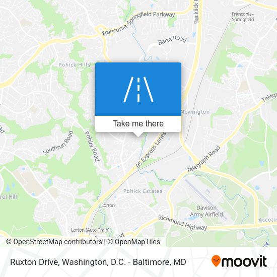 Ruxton Drive map