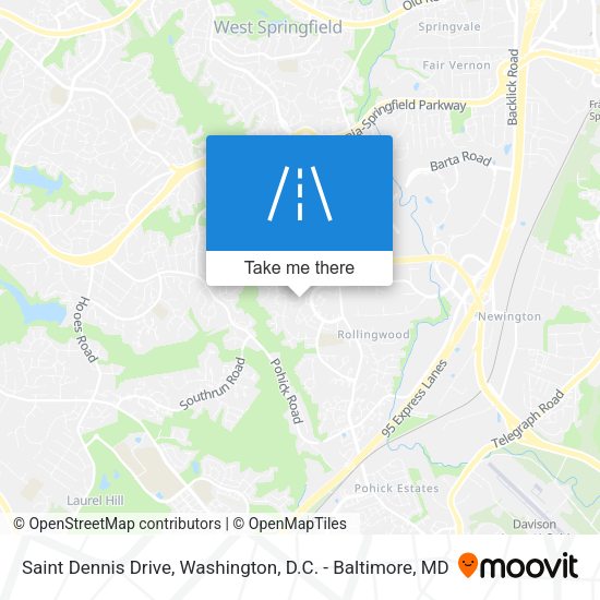 Saint Dennis Drive map
