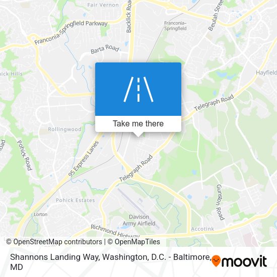 Mapa de Shannons Landing Way